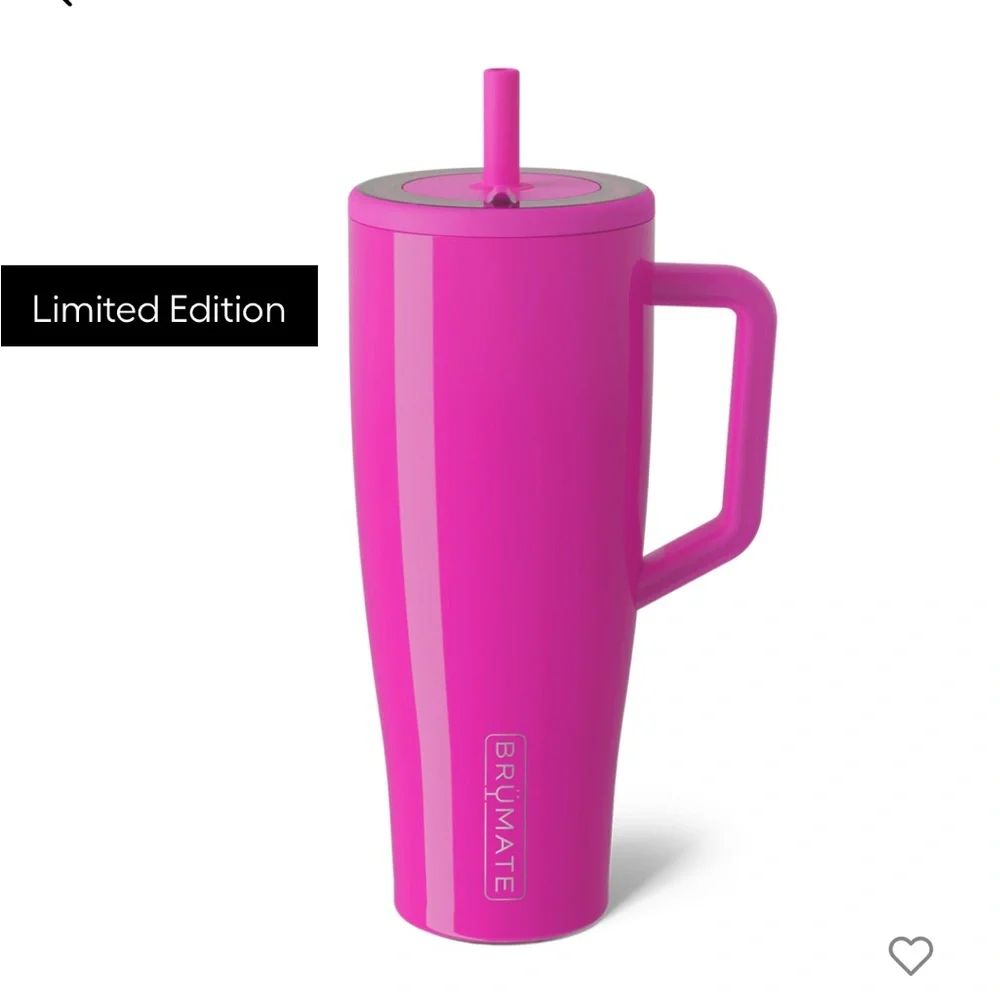 BruMate Era 40oz in Magenta with straw covers! Limited Edition! New!!
